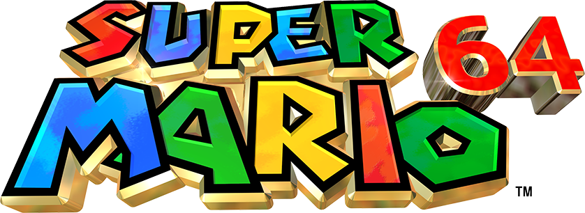 The logo of Super Mario 64